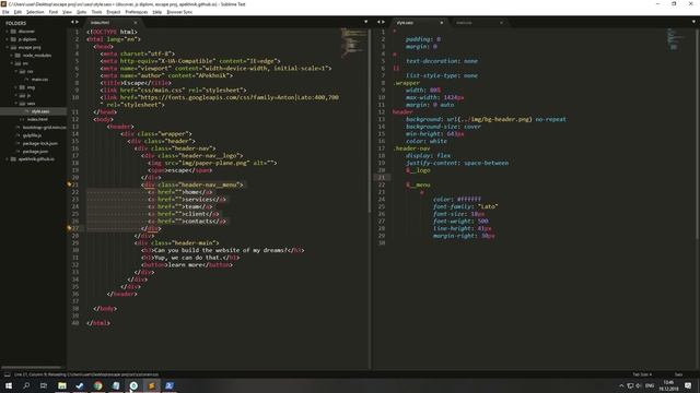 Верстка сайта с нулю, обучение для новичков! Часть 1 - шапка смотреть онлайн
