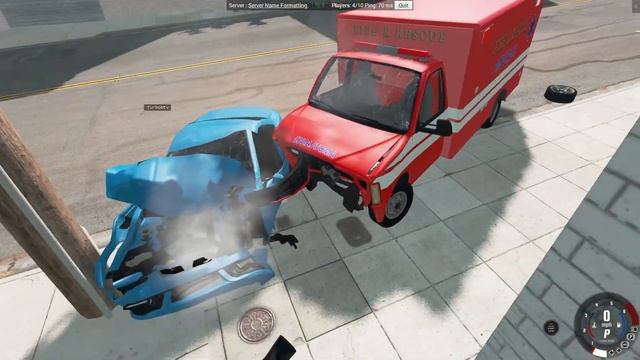 Мультиплеер В БИМКЕ | Лобовушки С ДРУГОМ - BeamNg MP смотреть онлайн
