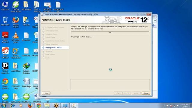Installation of Oracle12c on Windows7 смотреть онлайн