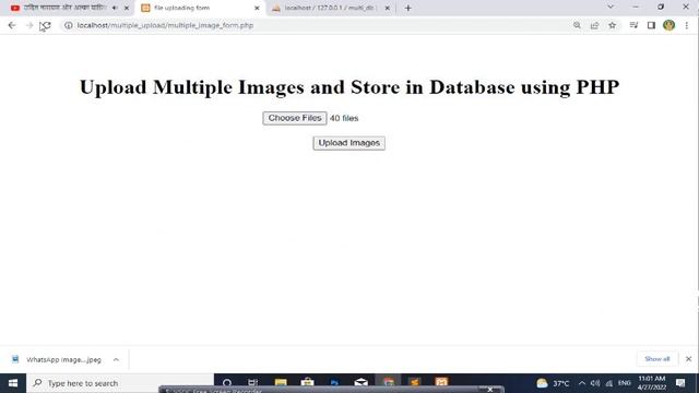How to Multiple Image Upload in PHP | हिंदी || PHP Multiple Image Upload Mysqli смотреть онлайн