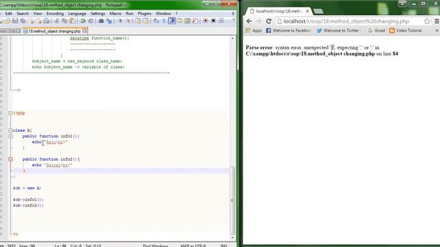 87.18. How to use method object changing in PHP object oriented programming смотреть онлайн