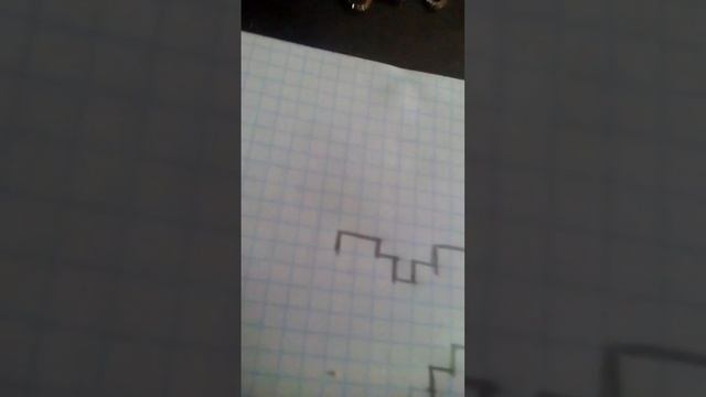 рисуем 3d сердечко по клеточкам. смотреть онлайн