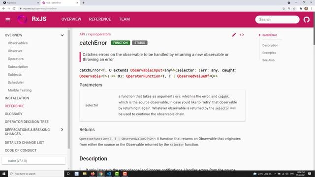 66. RxJS CatchError Operator. Learn Error Handling CatchError Operator for observables Error - RxJS смотреть онлайн
