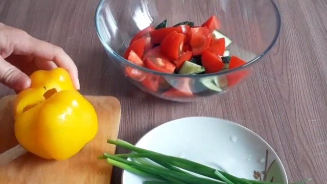 Легкий салат на ужин. Правильное питание.Быстрый салат.
