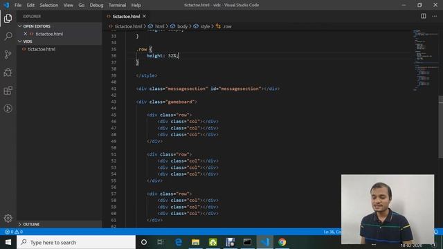 Tic tac toe game: Game board design with HTML/CSS/Javascript смотреть онлайн