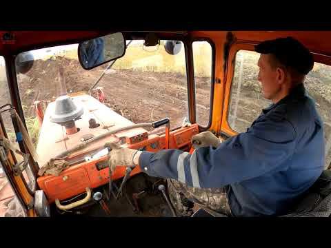 ДТ-75 в деле! Кировец К744 на вспашке! Улучшения в хозяйстве! смотреть онлайн