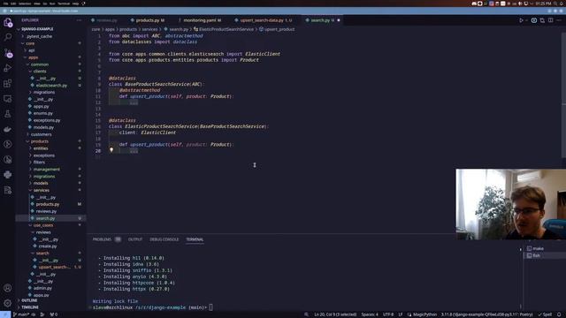 Подключаем ElasticSearch к Django для поиска товаров. Пишем марктплейс на Django Ninja.