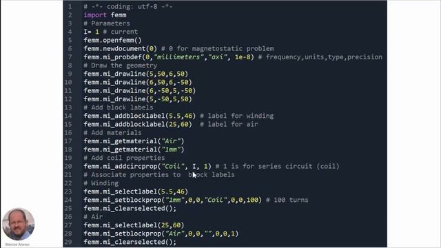 FEMM: How to drive FEMM from WinPython смотреть онлайн