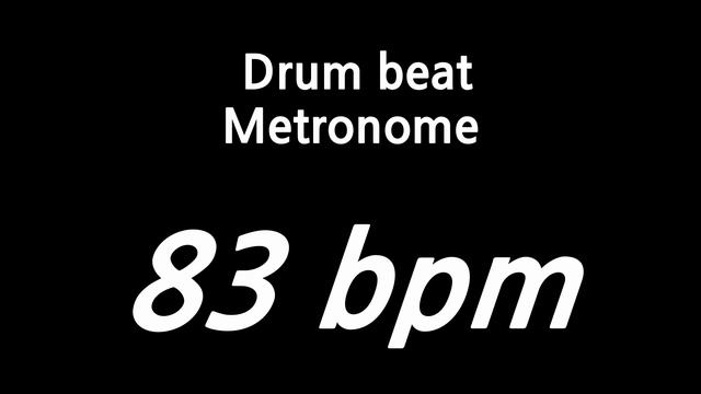 83 bpm metronome drum смотреть онлайн