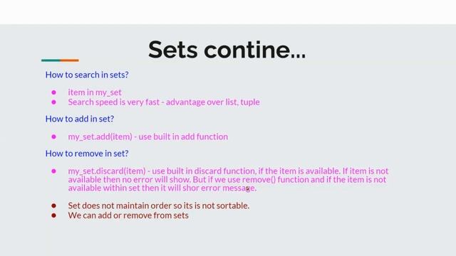 Sets in Python | Learn Python Basic Full Course смотреть онлайн