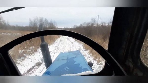 Т-40М. Возим дрова. Немного утеплились на зиму. #лтз #т40 #т40м