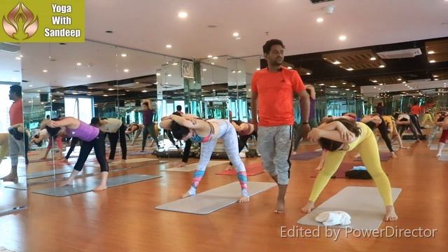 55 min full class Mix Yoga - Happy Yoga | Yoga With Sandeep | Vietnam смотреть онлайн