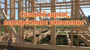 Силовой каркас, перекрёстное утепление ...