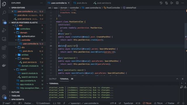 Nest JS Elastic Search Demo Create, Search and Delete #33 смотреть онлайн