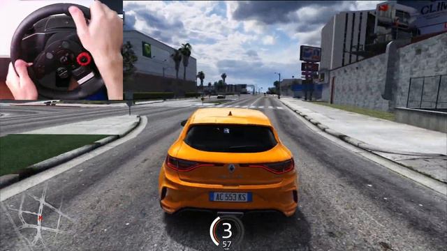 Renault Megane RS | GTA V MAP | Assetto Corsa | Logitech gameplay смотреть онлайн