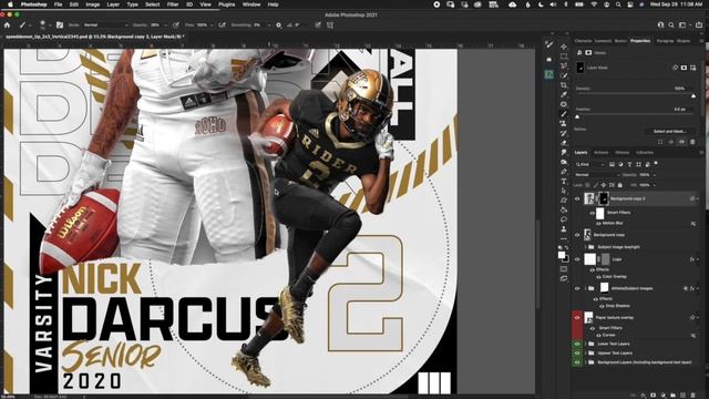 How I add motion blur to an athlete in Photoshop смотреть онлайн