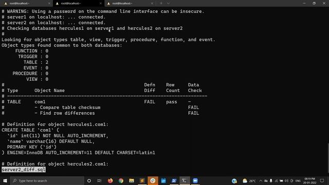 Comparing MySQL schemas using mysqldbcompare | MySQL Utility | MySQL Tutorial 14 смотреть онлайн