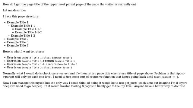 Wordpress: Get top level page parent title (2 Solutions!!) смотреть онлайн