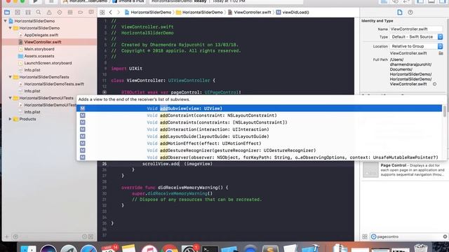 iOS Beginner: Horizontal ScrollView with page control (Swift 4 + XCode 9) смотреть онлайн