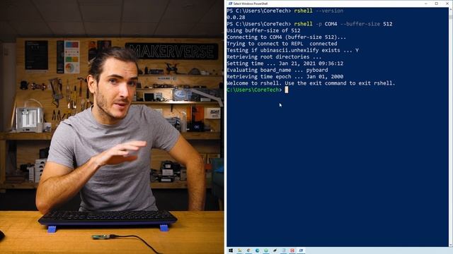 Raspberry Pi Pico - How To Flash a MicroPython Script with Rshell (on Windows) смотреть онлайн