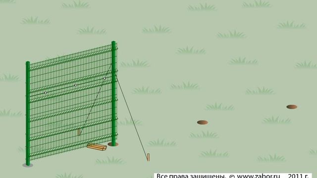Монтаж ограждения типа видный из сварной сетки смотреть онлайн