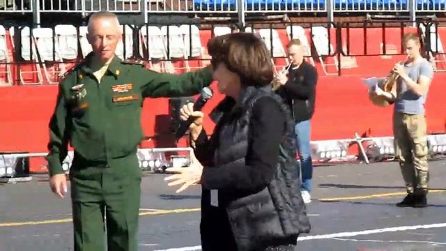 Mireille Mathieu, Red Square, rehearsal (01.09.2019) part 1 смотреть онлайн