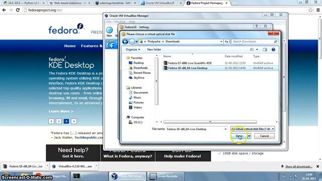 Install Fedora in Windows 7 system смотреть онлайн