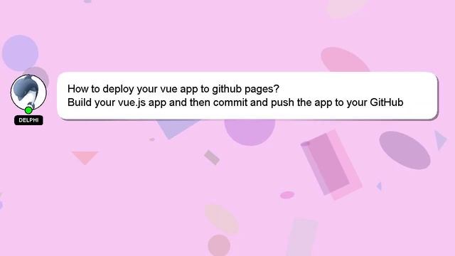 How to deploy your vue app to github pages? смотреть онлайн