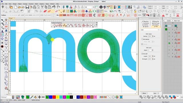 Wilcom Tutorial 2. How to digitize 3D puff embroidery. смотреть онлайн