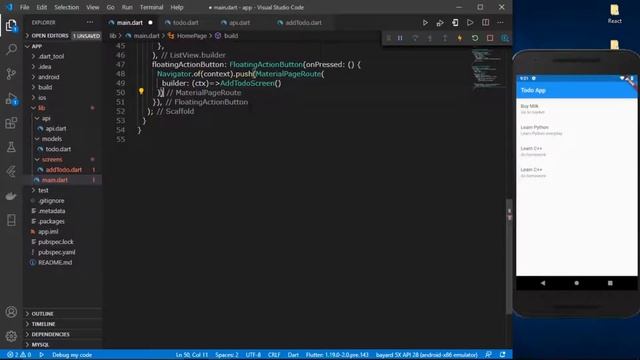 FLUTTER+DJANGO ADDING & DELETING TODOS PART 3 смотреть онлайн