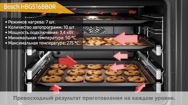 Духовой шкаф Bosch HBG516BB0R (HBG516BS0R, HBG516BW0R) смотреть онлайн