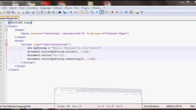 JavaScript Tutorial 38 - Modify Strings in Javascript смотреть онлайн