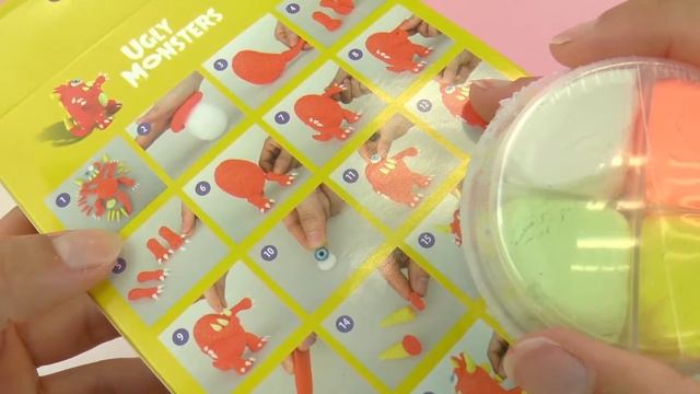 Страшные монстры Ugly Monsters из шарикового пластилина | Haбор от EasyKit | Демонстрация смотреть онлайн