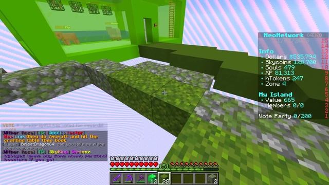 Mega Cactus Farm | Minecraft Skyblock Let's Play Episode 6 (Bedrock/Java Server IP) смотреть онлайн