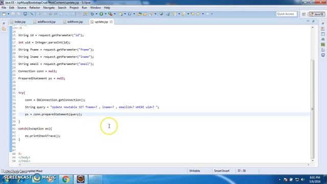 JSP Mysql And Bootstrap Crud Part 7 смотреть онлайн