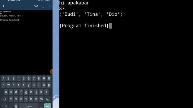 Part 3: tuple, list, dictionary ||Belajar Python di Hp Android смотреть онлайн