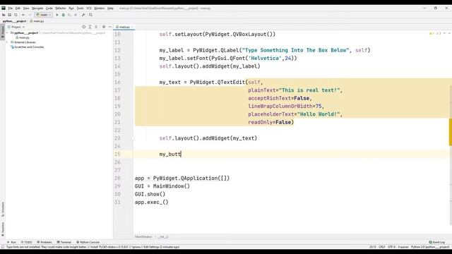 Text Box - Python PyQT5 GUI смотреть онлайн