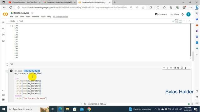 easy learn of iterators | iteration | Iterable | সহজ ভাষায় পাইথন | python by Sylas Halder смотреть онлайн
