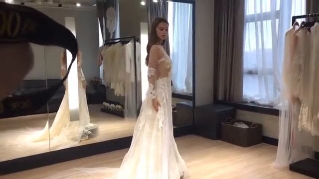 Настя в фотосессии для каталога свадебных платьев (Китай) смотреть онлайн
