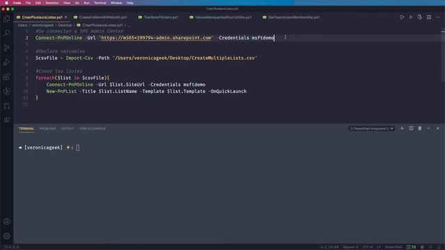 Veronique Lengelle - Gérer SharePoint Online avec PowerShell PnP смотреть онлайн