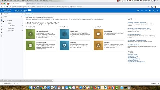Converting a Web App into a Mobile App in Oracle Visual Builder смотреть онлайн