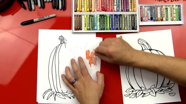 How To Draw A Pumpkin And Color смотреть онлайн