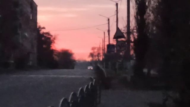 Славянск 20.12.2022 — Закат, Розовые облака. смотреть онлайн