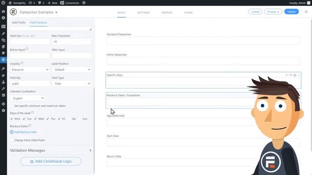 How to Limit Date Field Options in WordPress смотреть онлайн