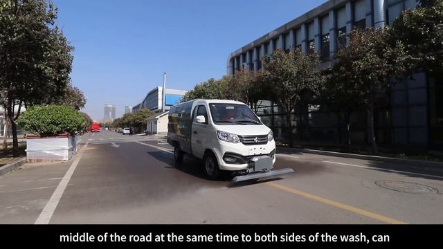 Changan Chassis New Energy Electric Road Cleaning Vehicle Work смотреть онлайн