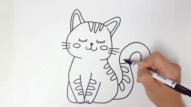 Pink Cat painting, coloring | Learn colors for kids, toddlers | Jin Toy Art смотреть онлайн