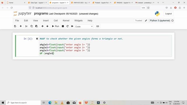 Check whether the given angle forms a triangle or not|| Python Program #python #pythonprogramming смотреть онлайн