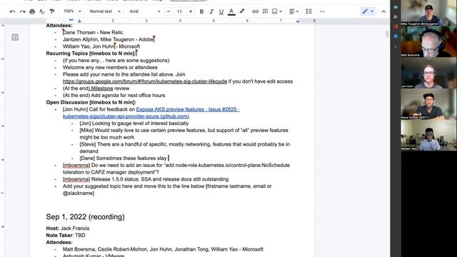 SIG Cluster Lifecycle - Cluster API Azure Office Hours - 2022-09-08 смотреть онлайн