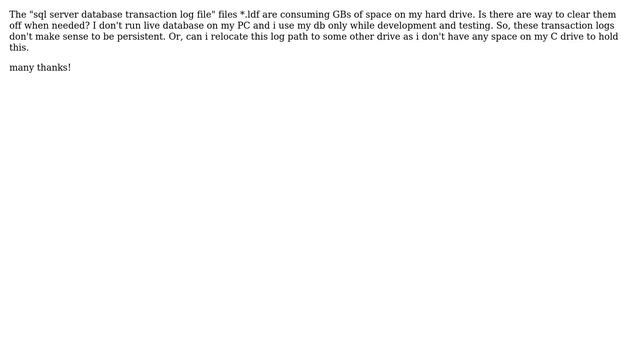 How to clear sql server database transaction log file? (2 Solutions!!) смотреть онлайн