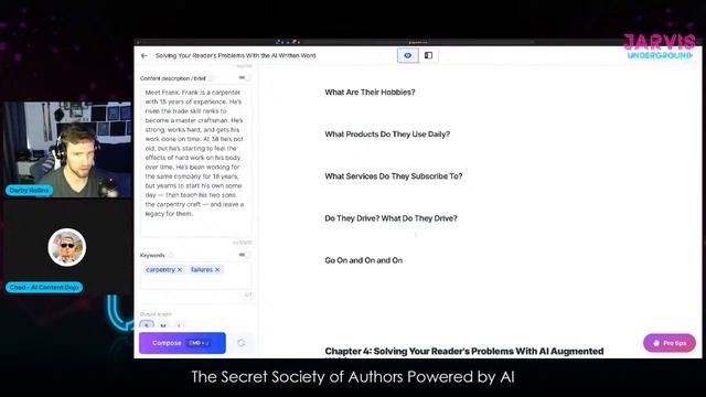 Using Jarvis.ai to Write a Nonficiton Book Outline with Chad Thiele and Darby Rollins смотреть онлайн